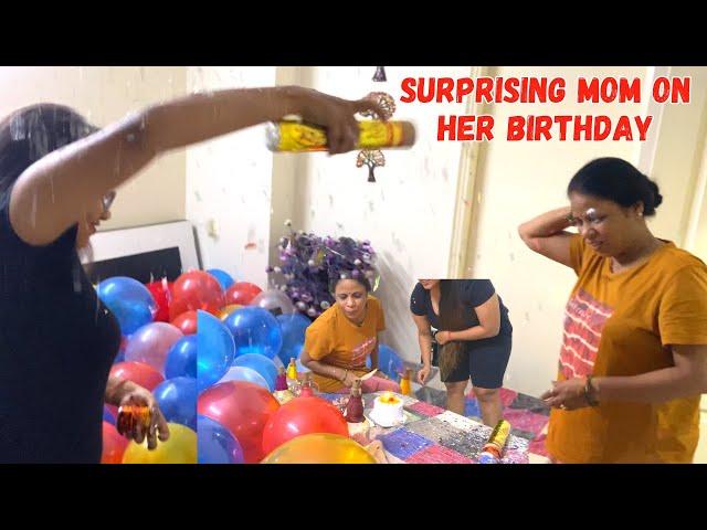 Surprising my Mom on her 46th birthday/ Himani Sachan Vlogs. #surprise #mom