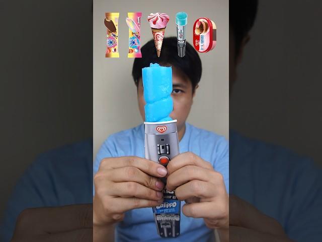 EATING VARIOUS WALLS ICE CREAM #asmr #mukbang #shorts