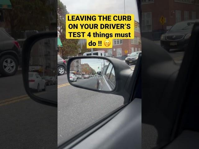 Leaving the curb on my driver’s test-driving lessons- brooklyn new york #roadtest  #drivinglessons
