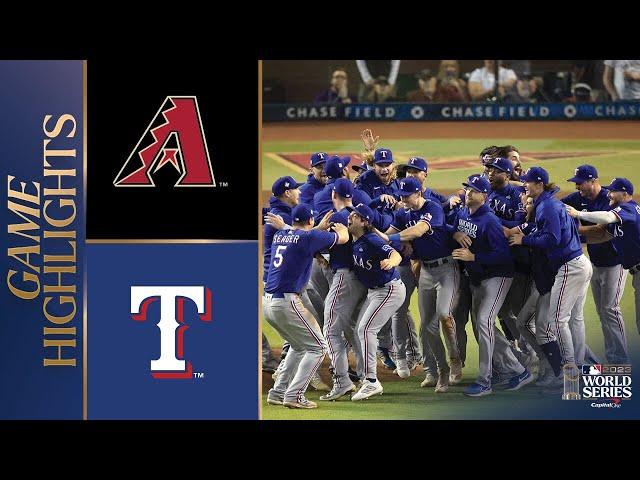 Rangers vs. D-backs World Series Game 5 Highlights (11/1/23) | MLB Highlights