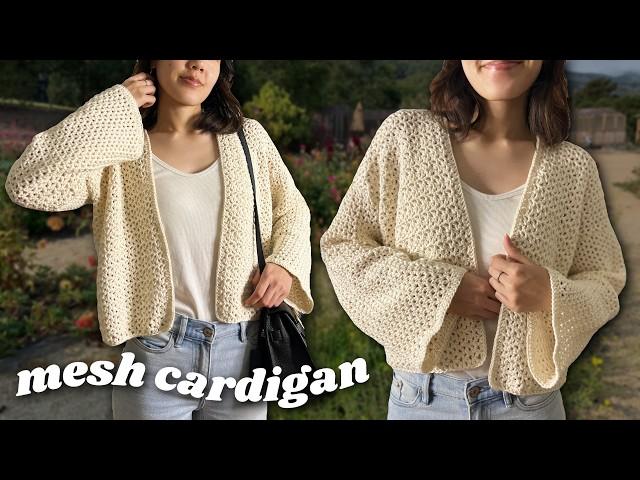 Crochet Mesh Cardigan Tutorial