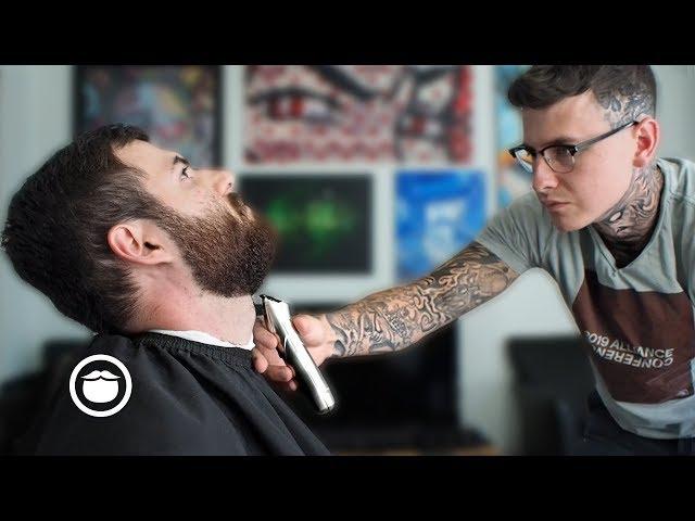 Jack's First Beard Trim in Months with Jake the Barber