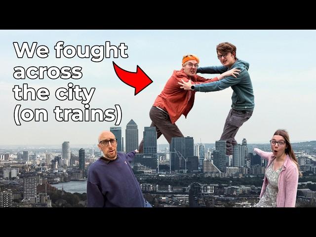 Racing to Ride Every Train Line in London | Me v @NickBadley - Who Will Win? #london #train #race
