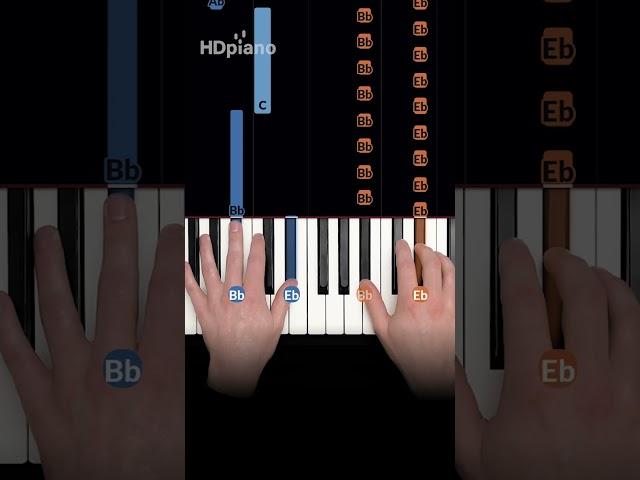 EASIEST piano song of the year! (4 notes) #shorts #pianotutorial