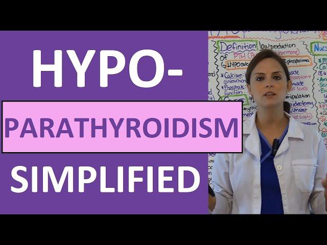 Hypoparathyroidism Nursing NCLEX Pathophysiology Symptoms | Parathyroid Gland Disorders