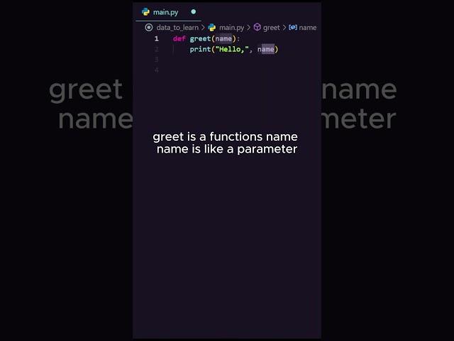 Python Functions Explained  #coding #programming #python #function #code #vscode #tutorial