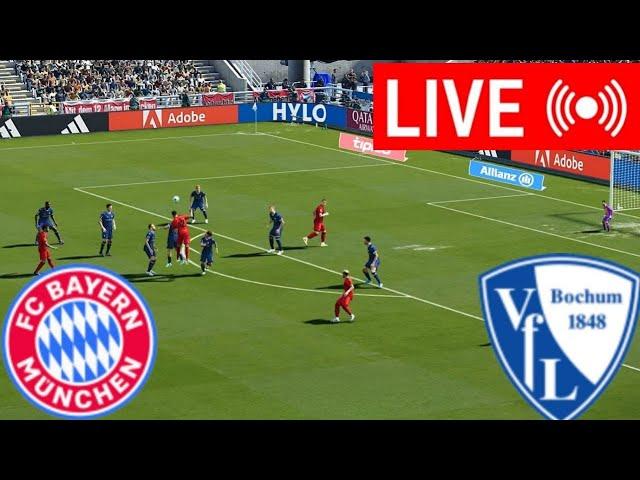 LIVE: Bayern München vs. Bochum Bundesliga |  2024-25 Vollständiges Spiel im Livestream