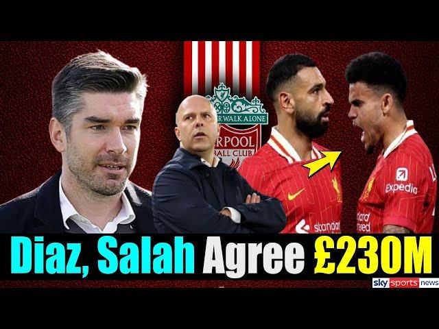 BREAKING NEWS: Liverpool Diaz, Mo Salah Agree £230M Deal! lfc news | liverpool news update