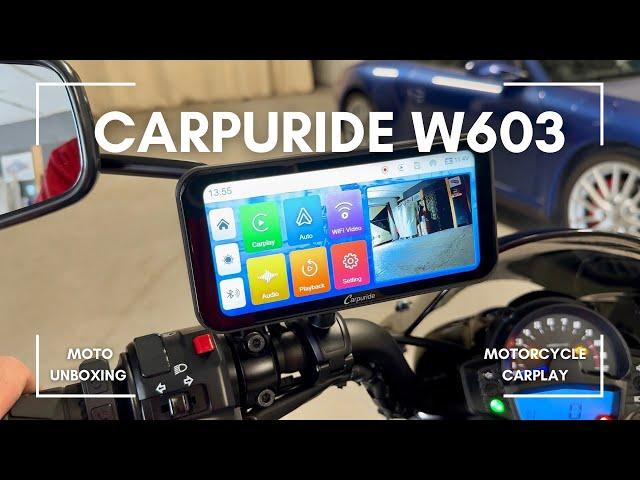 CHYTRÝ DISPLEJ NA MOTORKU - CARPURIDE W603 - Apple Carplay, Android, kamery, navigace, hudba,