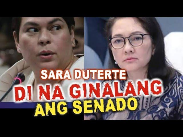 SARA DUTERTE, HINDI NA GINALANG ANG SENADO