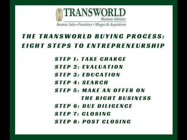 Step 1 to Buying A Business In Florida with Michael Shea of Transworld Business Advisors