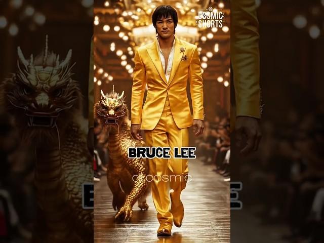12 Hollywood Stars Rule the AI Runway!  #hollywood #bradpitt #brucelee #tomcruise #keanureeves