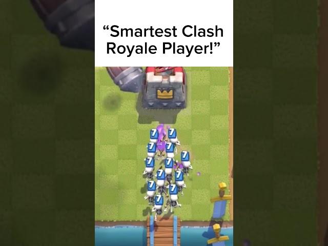 “Smartest Clash Royale Player” #clashroyale #clashroyaleshorts #clashroyalememes #shorts #supercell