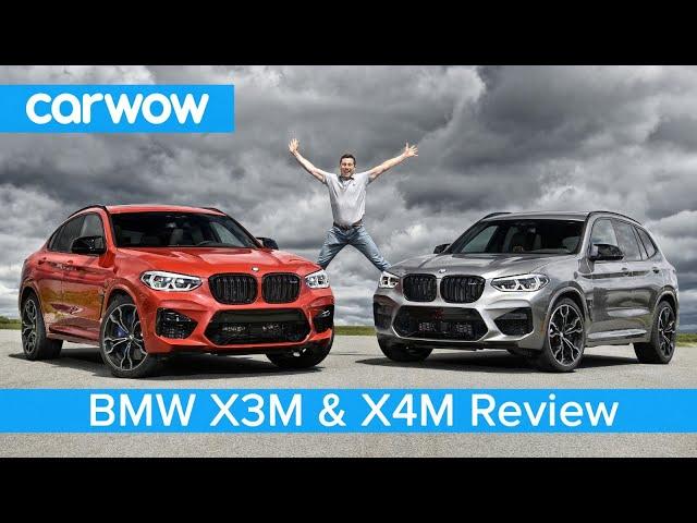 BMW X3M & X4M review on road and track - see how quick the next M3's engine is to 60mph!