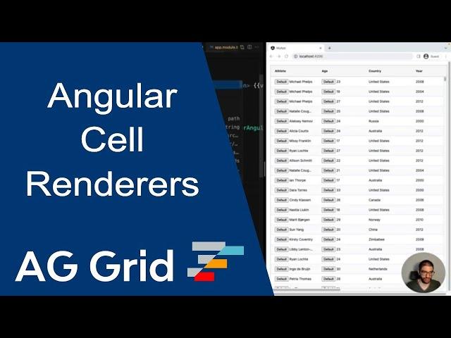 AG Grid Cell Renderers in Angular