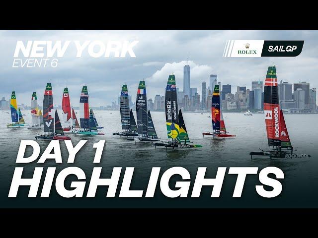 Day 1 Highlights // Mubadala New York Sail Grand Prix | SailGP