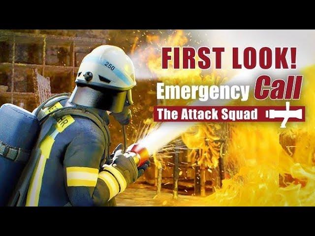 First Look At Emergency Call 112 The Attack Squad #gameplay #simulator #firefighter