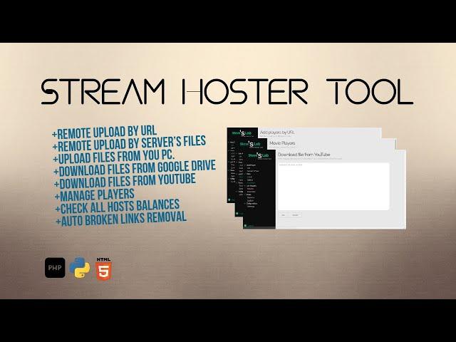 Stream Hoster Tool - Automation Tool