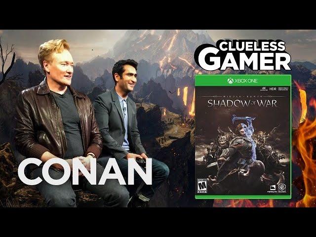 Clueless Gamer: "Shadow Of War" With Kumail Nanjiani | CONAN on TBS