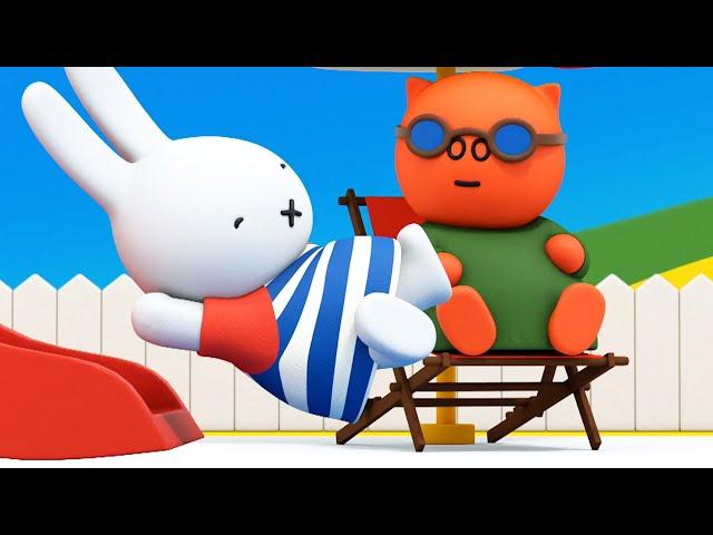 Miffy and the Pool! | Miffy | Sweet Little Bunny | Miffy New