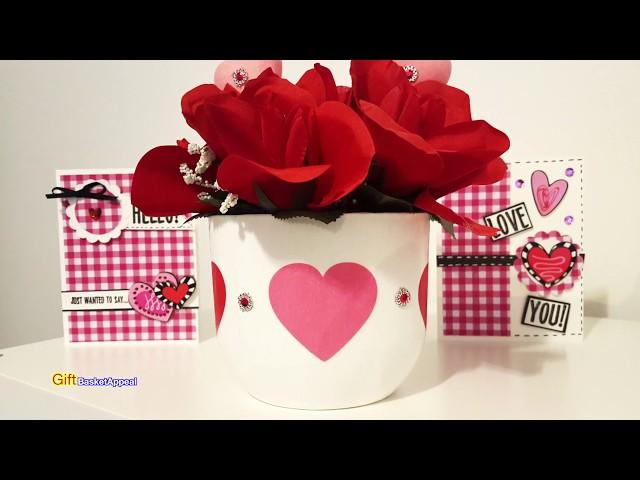 Upcycled Febreeze Candle Holder  to Easy Valentine's Day Vase