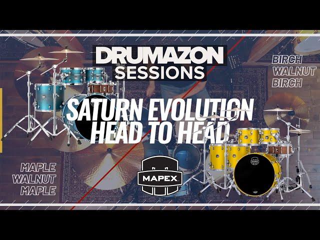 Mapex Saturn Evolution Maple & Birch Drum Kits Head to Head - Full Comparison Video by Drumazon