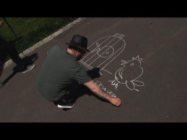 Street Art mit Kreide statt Sprühdose - mit James De La Vega