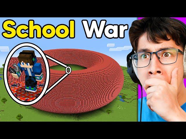 I Started a WAR on My SCHOOL Minecraft Server