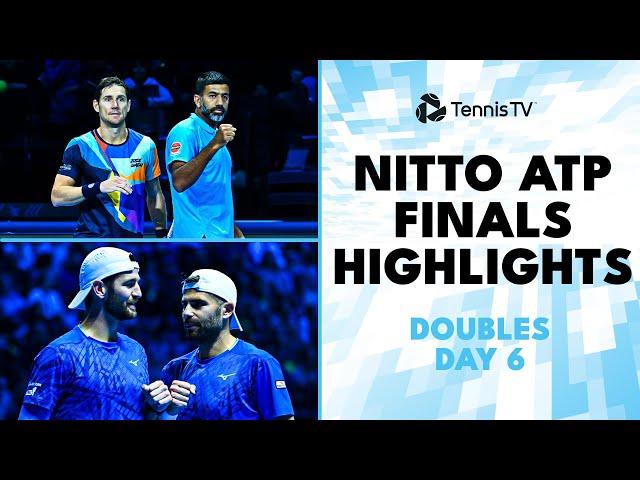 Arevalo/Pavic, Bolelli/Vavassori For Semi-Finals & More | Nitto ATP Finals Highlights Doubles Day 6