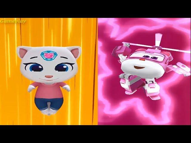 Talking Tom Hero Dash VS Super Wings : Jett Run Android Gameplay