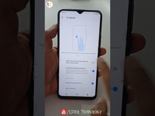 How To Vivo-3 Finger Screenshot Setting#foryou #viral #shorts #video #uzzol_technology