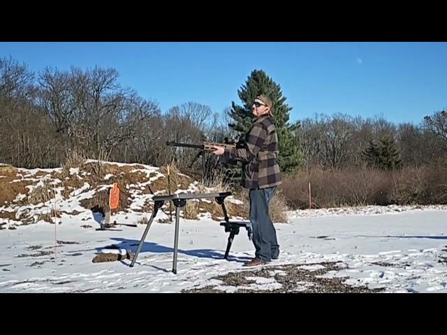 Shooting the Bushmaster BA50 from the hip