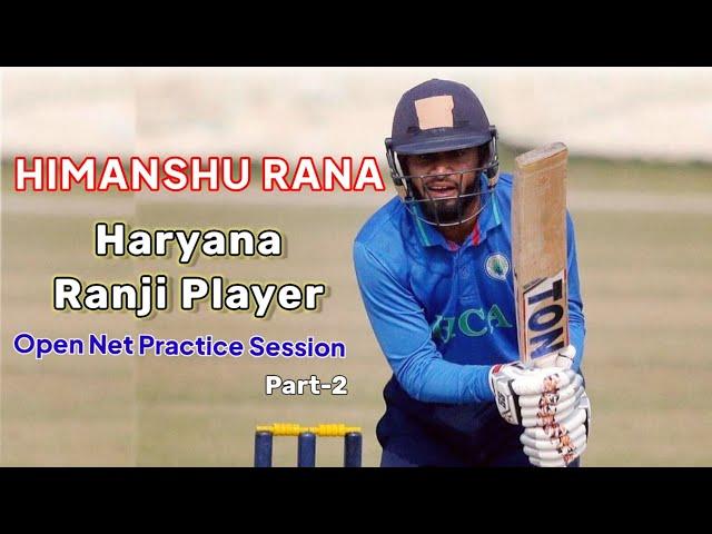 Open Nets Practice ft. Himanshu Rana | Cricket batting practice