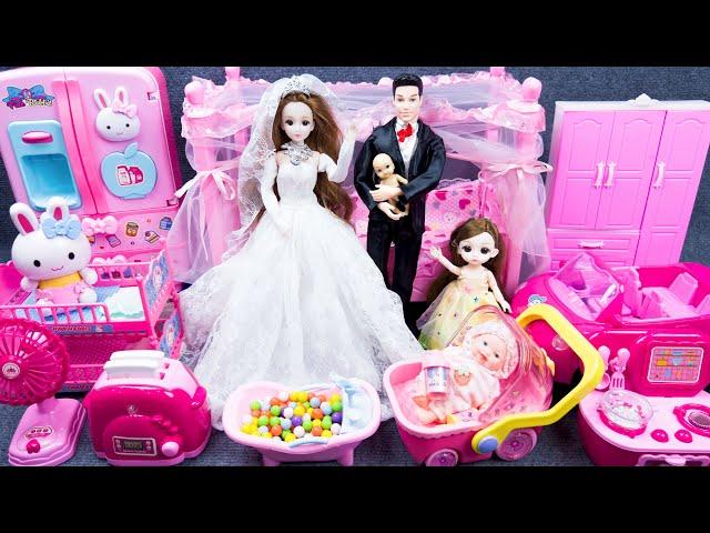 22 Minutes Satisfying With Unboxing Barbie Fancy Furniture Collection Review Toys ASMR | My Toys Wow