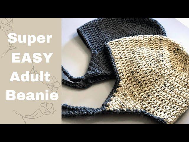 FAST & EASY Crochet Beanie For Absolute Beginners: Size Adult/Teen: BASIC BEANIE