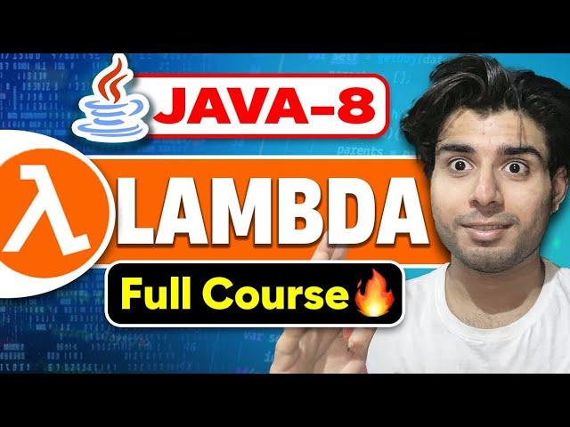 Master Java Lambda Expressions in 90 Mins | Java 8 Lambda Expressions Full Course | Java Tutorial