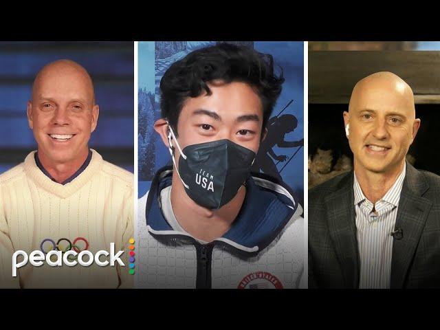 Olympian Scott Hamilton Congratulates Nathan Chen on Winning Gold Medal | Olympic Ice | Peacock