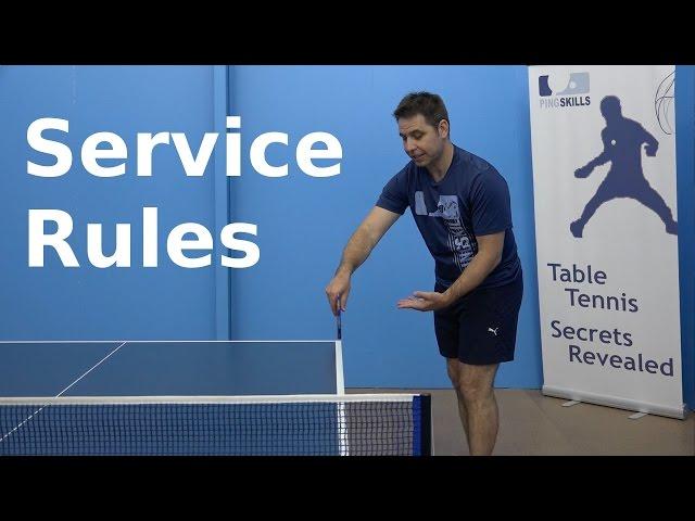 Service Rules | PingSkills | Table Tennis