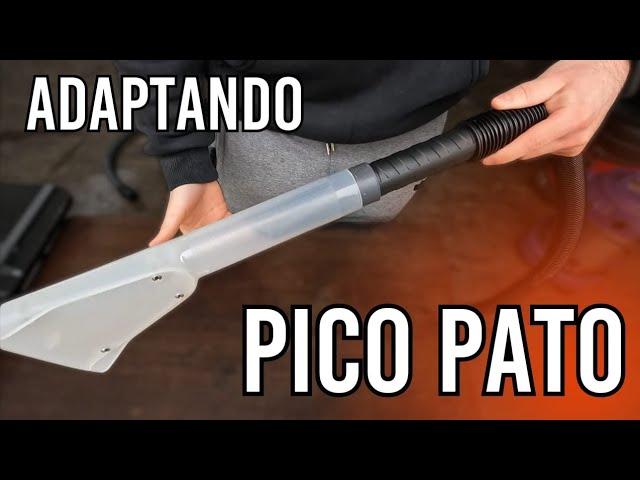 Adaptando PICO PATO para limpiar TAPIZADOS con aspiradora (Fácil y sin costo)