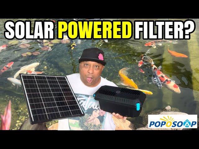 Finally a SOLAR POWERED POND FILTER! *poposoap