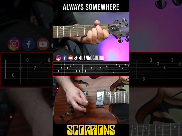 Always Somewhere - Scorpions (Intro with Tabs) #shorts