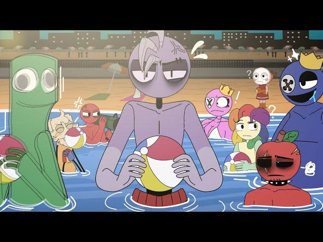 madness on the beach️ Dandy's Word and Rainbow Friends - Animation series - Violet Oc