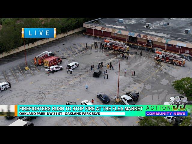 "OH NO MY LASHES" Customers devastated! Fire fighters rush to stop fire at the Flea Market!