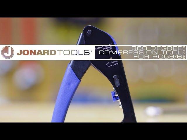 Jonard Tools CTF-180 360° Compression Tool - RG59 and RG6 Connectors