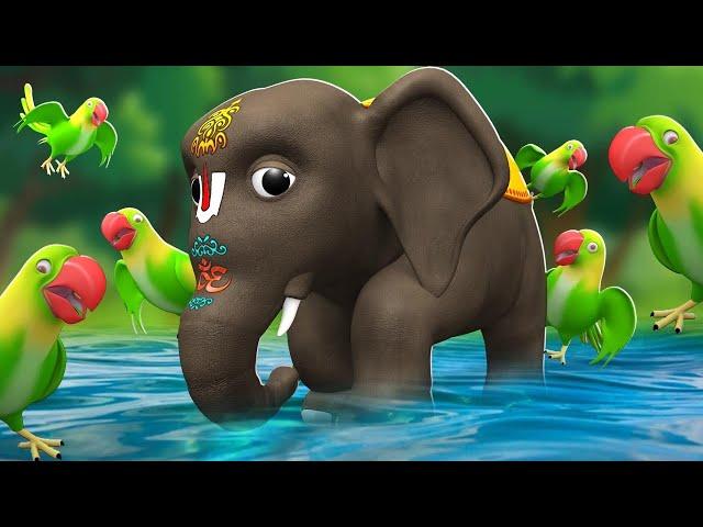 Chitti Chilakamma - Enugamma Enugu Telugu Rhymes for Kids - Parrots 3D Animation Many More Rhymes