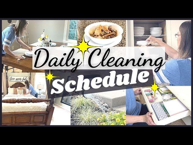 DAILY CLEANING SCHEDULE/TOP 10 EVERYDAY CLEANING ROUTINE TASKS/CLEAN WITH ME MOTIVATION