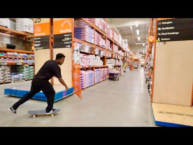 Skating In Home Depot!