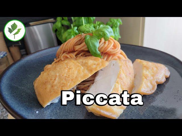 Piccata vom Hähnchen mit Tomatenspaghetti - Traumhaft lecker