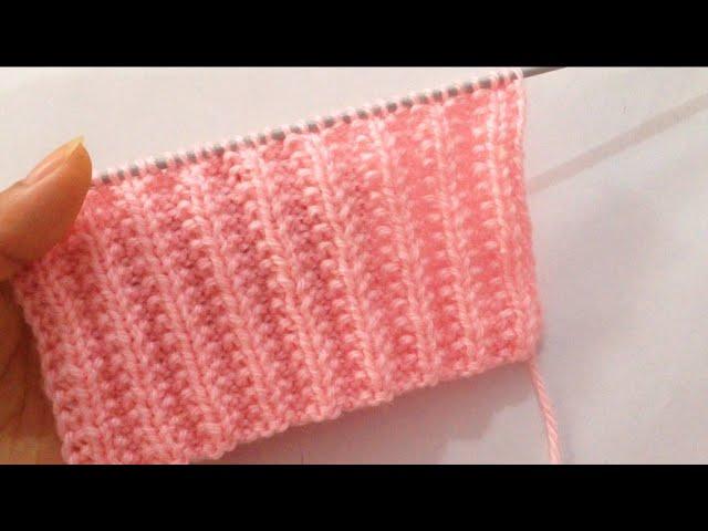 Beautiful Easy Knitting Stitch Pattern For Scarf and Sweater