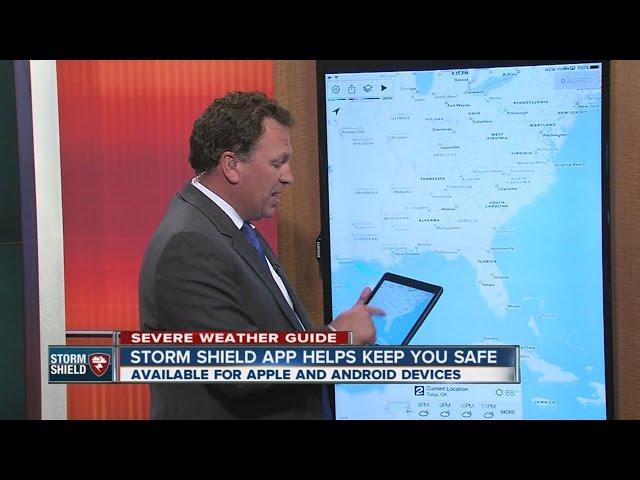 How to use the Storm Shield weather app